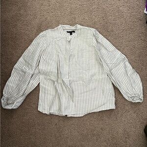 Banana Republic Black and White Checkered Shirt